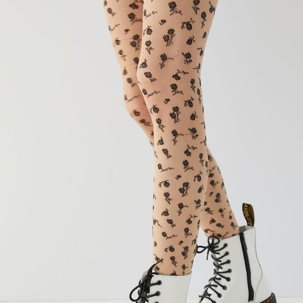 NWT urban outfitters ditsy floral sheer tight